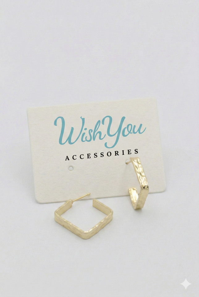 Köşeli Halka Küpe