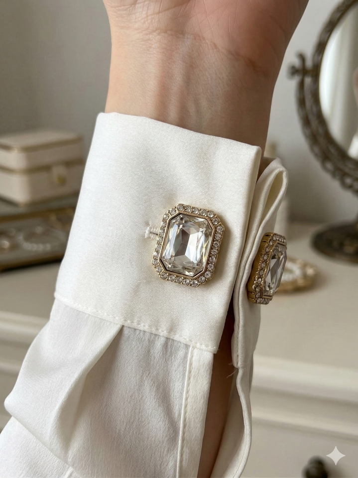 İri Taş Kol Düğmesi