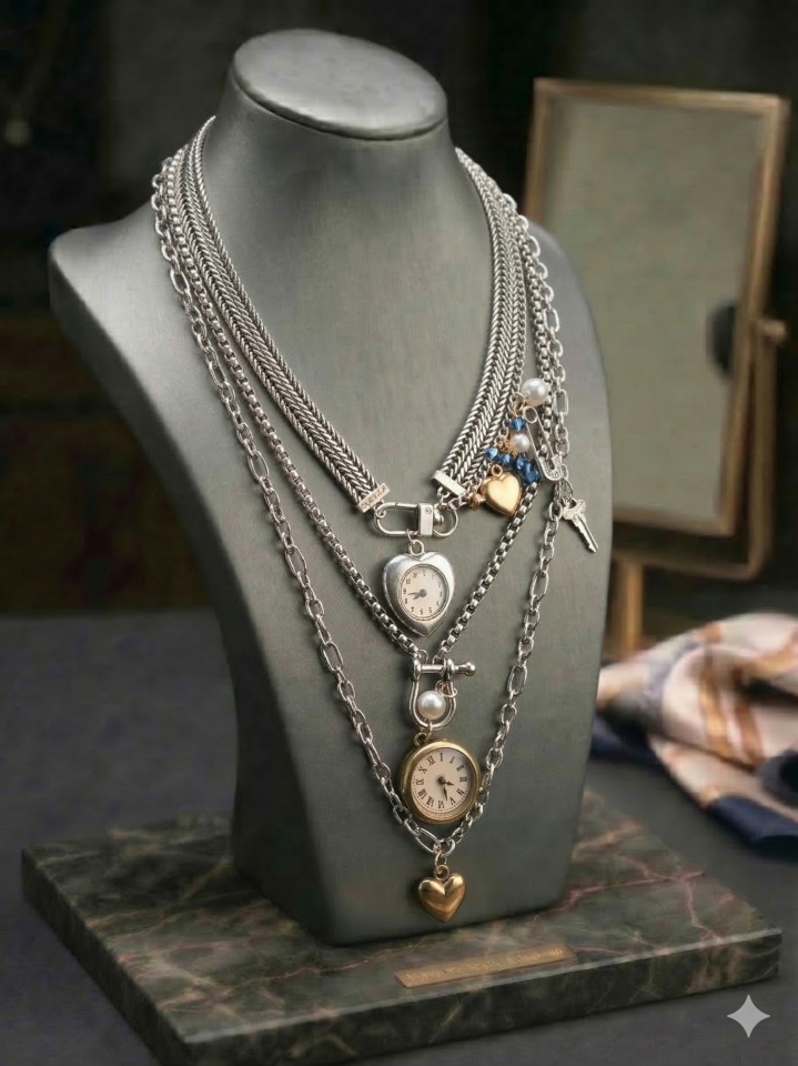 3 MODEL VIP SAATLI KOLYE