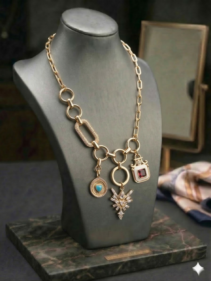 ATAÇ ZİNCİR CHARM KOLYE