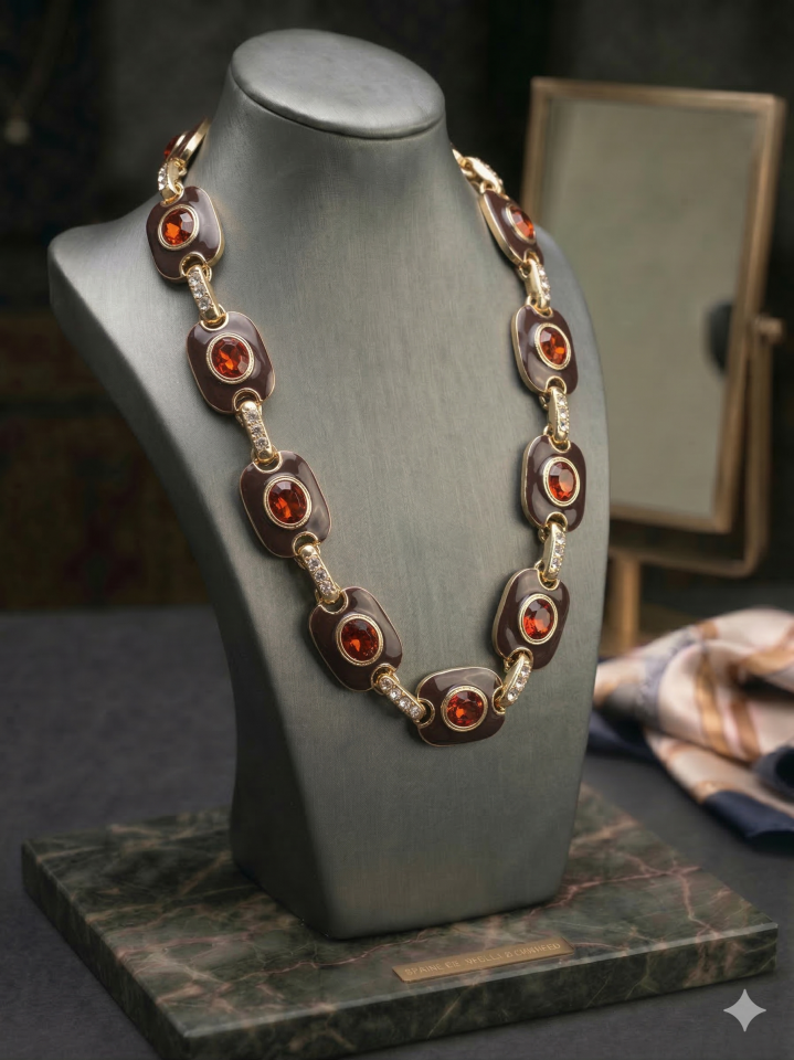 KAHVERENGİ VIP KOLYE