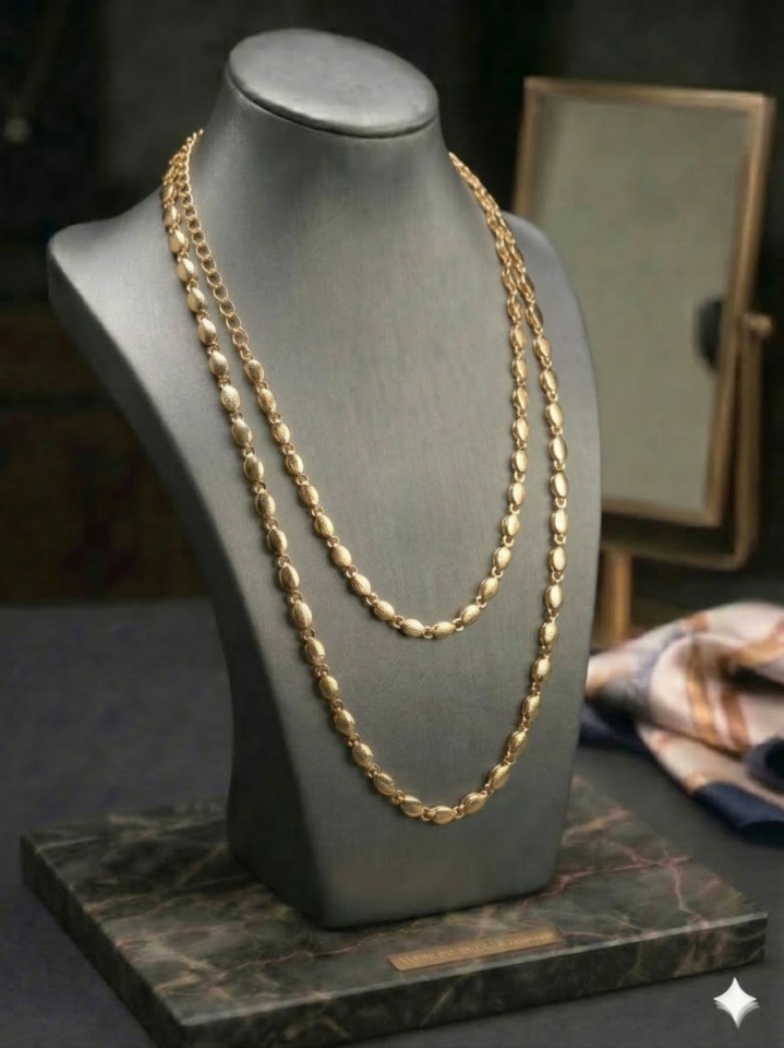 OVAL UZUN VIP ZİNCİR KOLYE