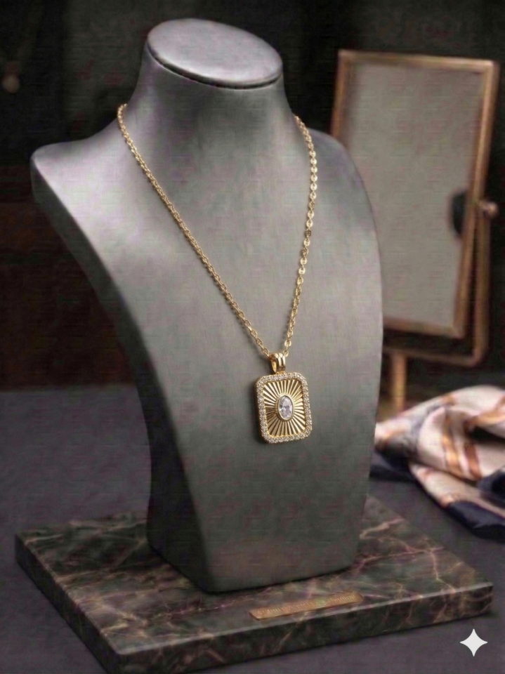 TAŞ IŞIĞI MİNİMAL KOLYE