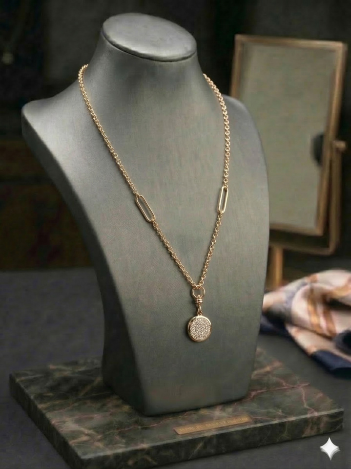 TAŞ UÇLU 50 CM KOLYE