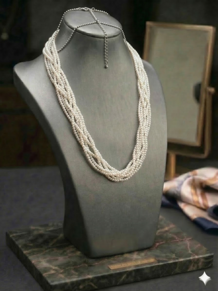 ZİNCİRLİ İNCİ KOLYE