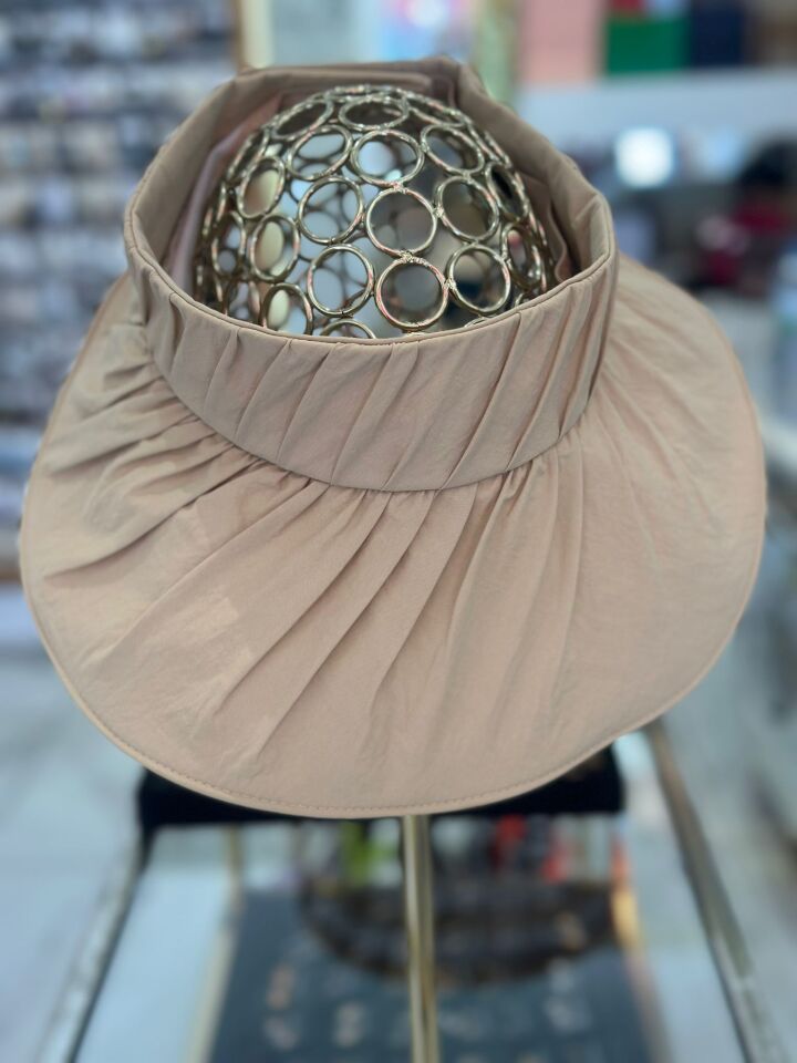 KREM DÜZ BUCKET ŞAPKA