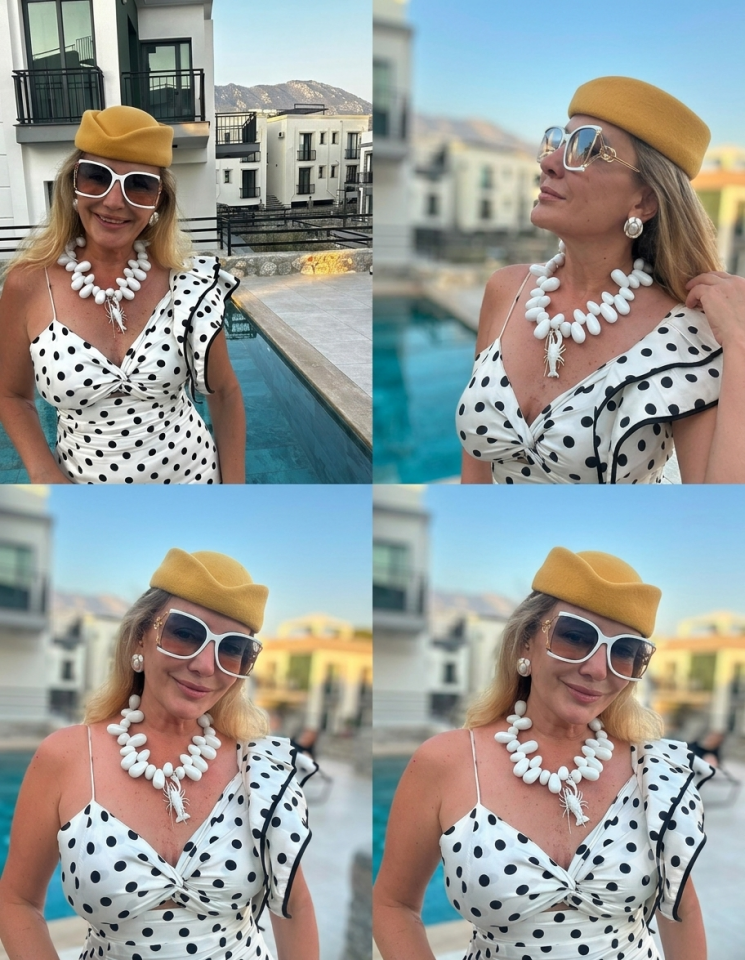 Garnizon Stil Vintage Sari Keçe Şapka