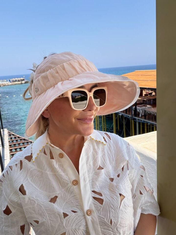 Dantel Detaylı Açık Pembe Vizör Şapka