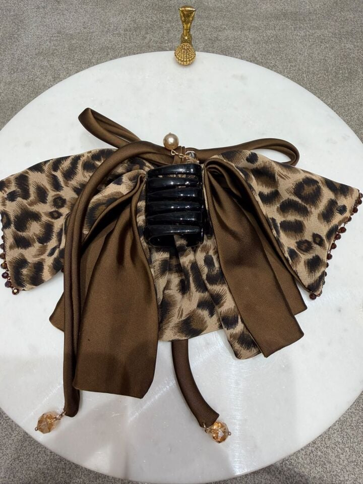 Kahverengi&Siyah Leopar Toka